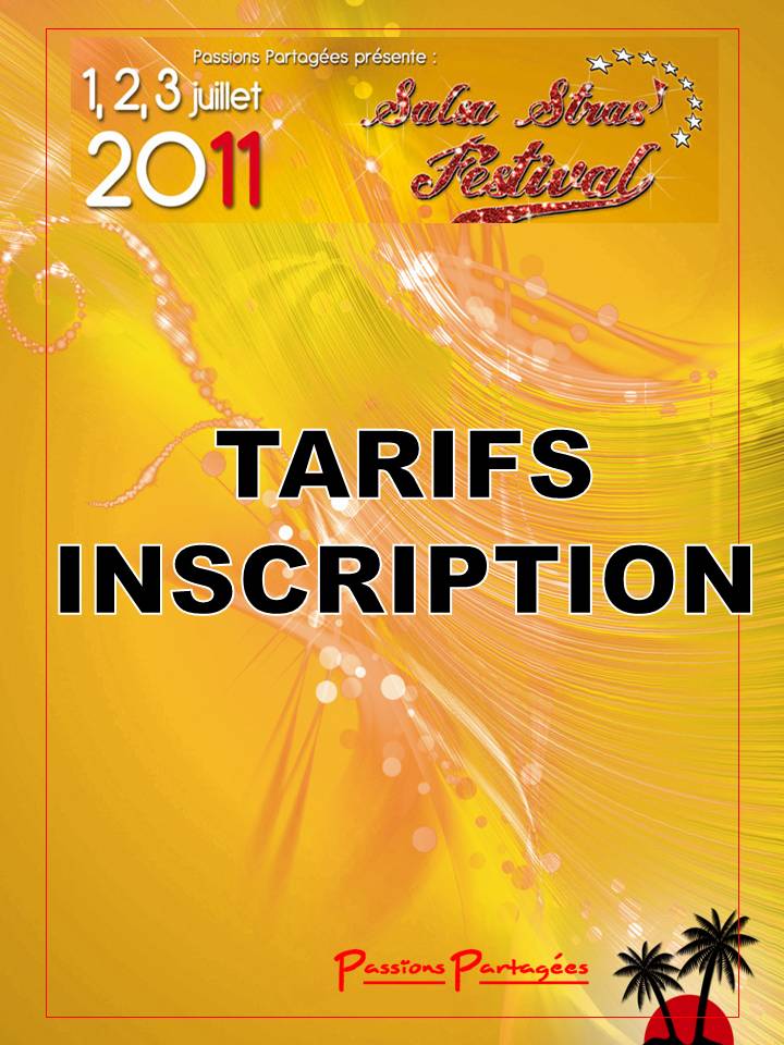 Tarifs Inscription
